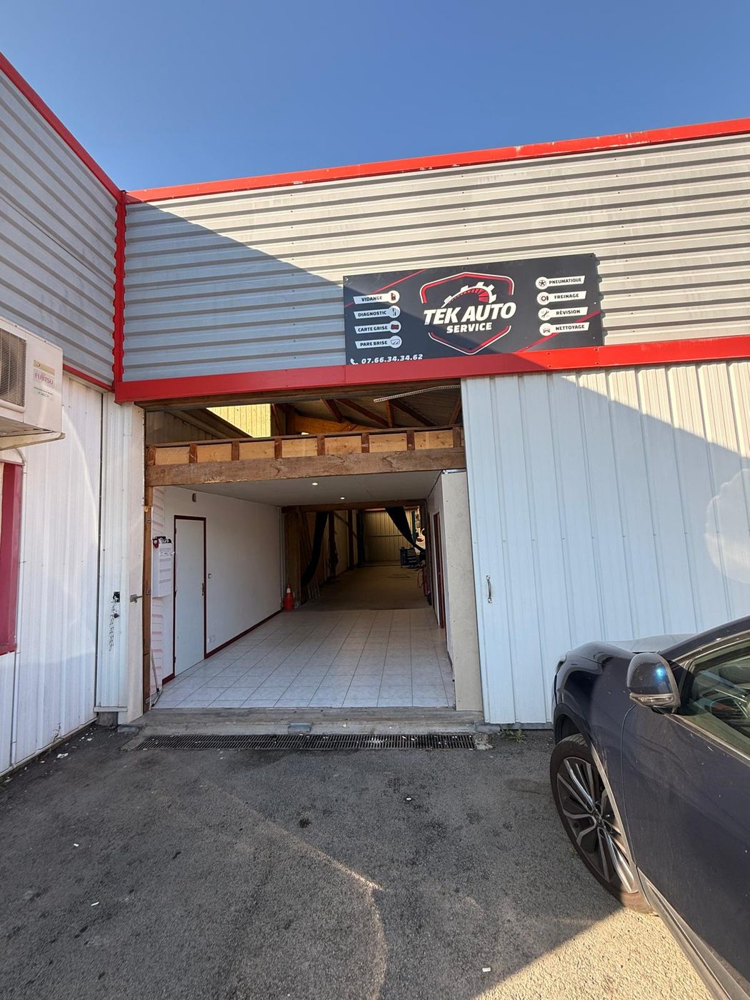 Devanture du garage TEK Auto Service