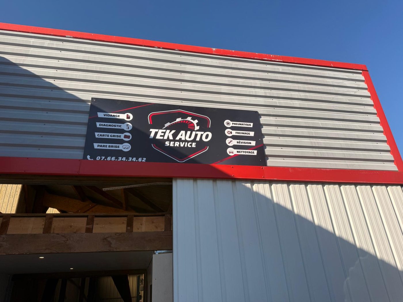 Façade du garage